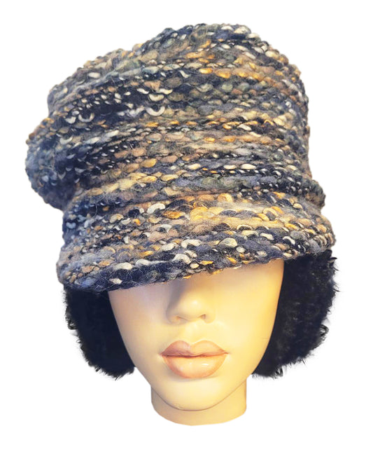 LMTD- MULTI NEUTRAL KNIT CRUSH CAP