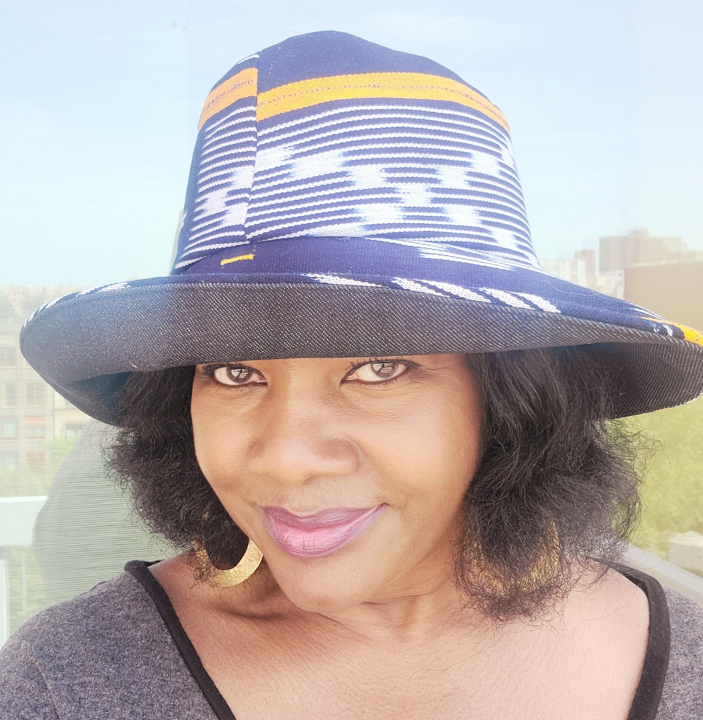 J2065 IKAT BAOULE' JOURNEY HAT