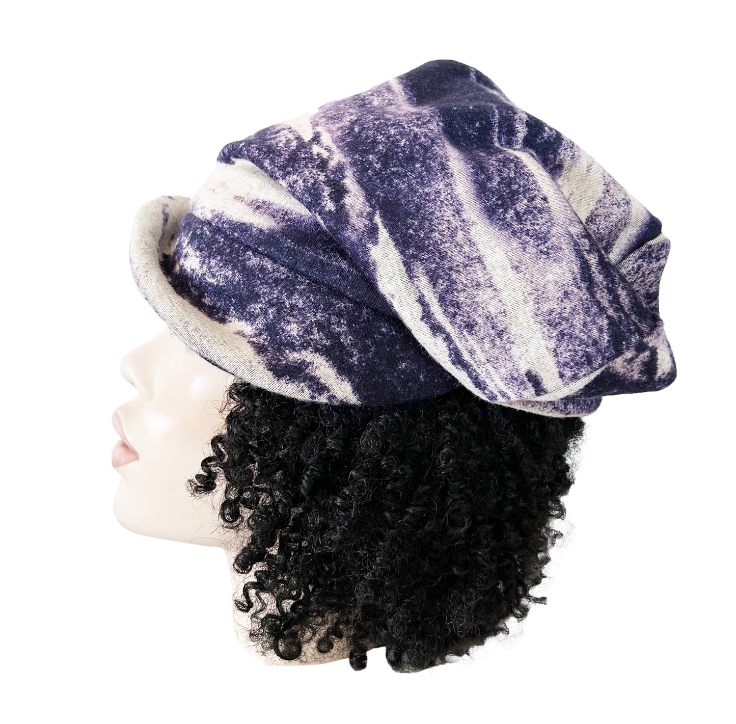 RTS - SKY PRINT KNIT CRUSH CAP