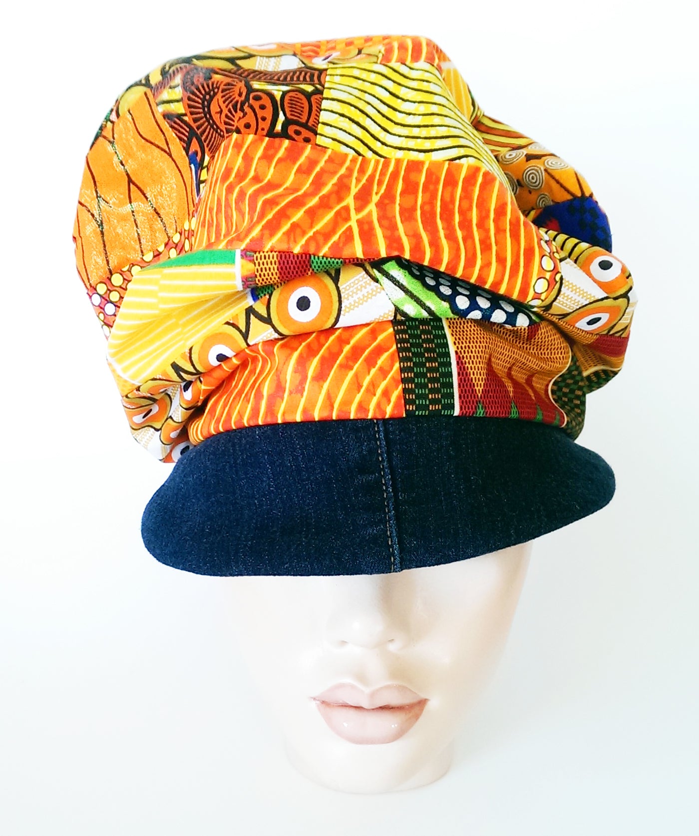 PATCHWORK CRUSH - ORANGE KENTE