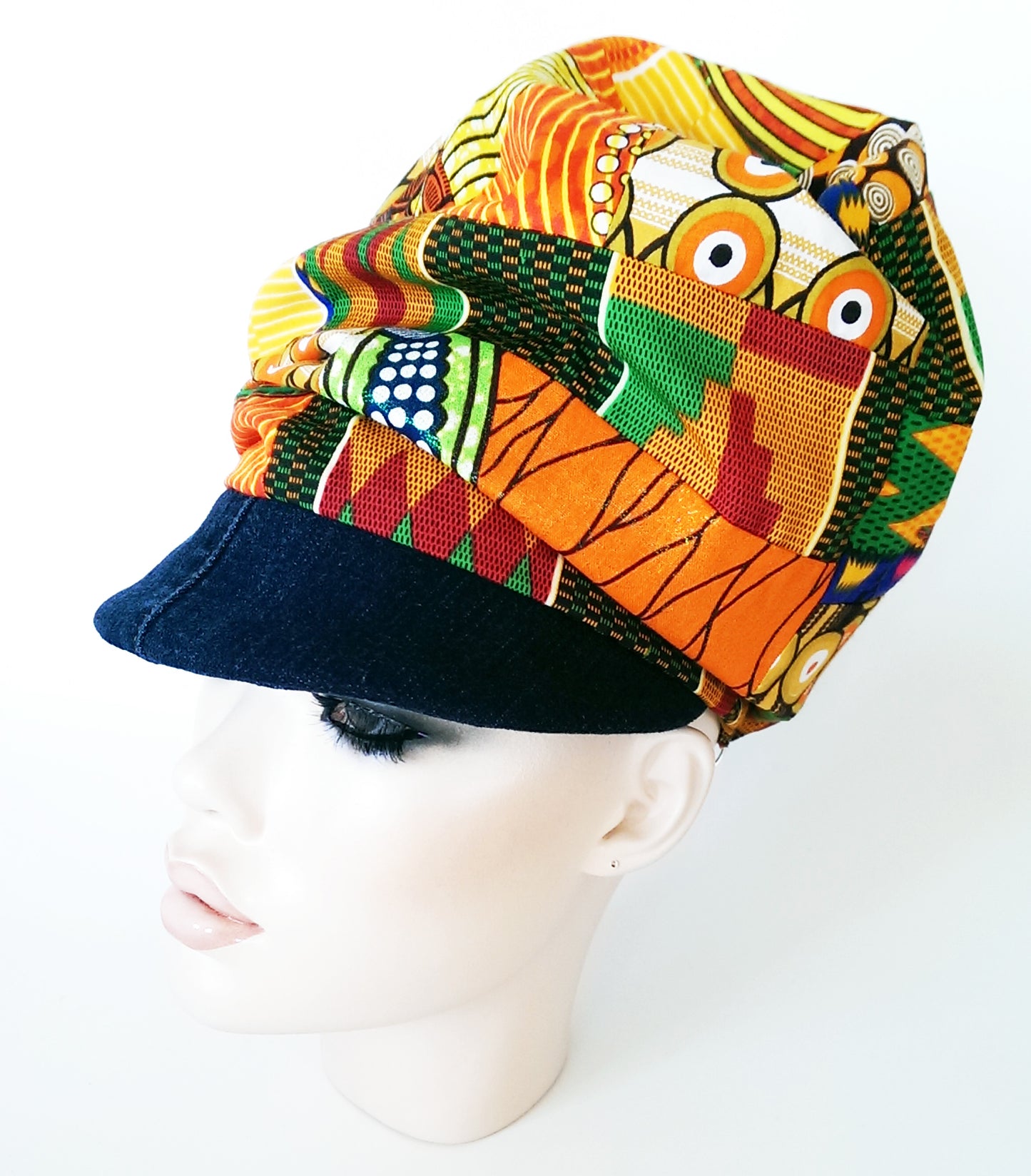 PATCHWORK CRUSH - ORANGE KENTE