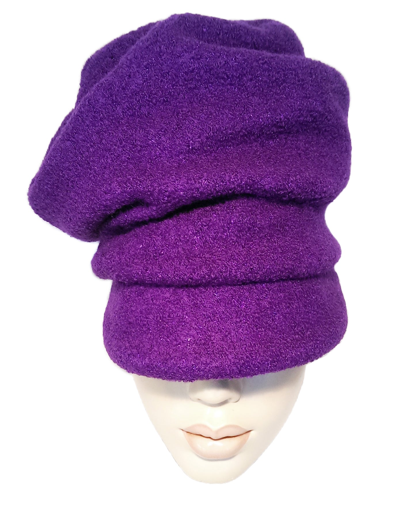 RTS - PURPLE KNIT CRUSH CAP