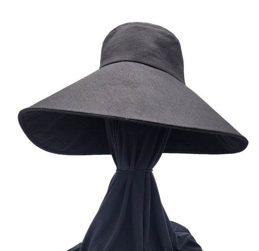 SWB2044 - LINEN SUPER WIDE BRIM HAT