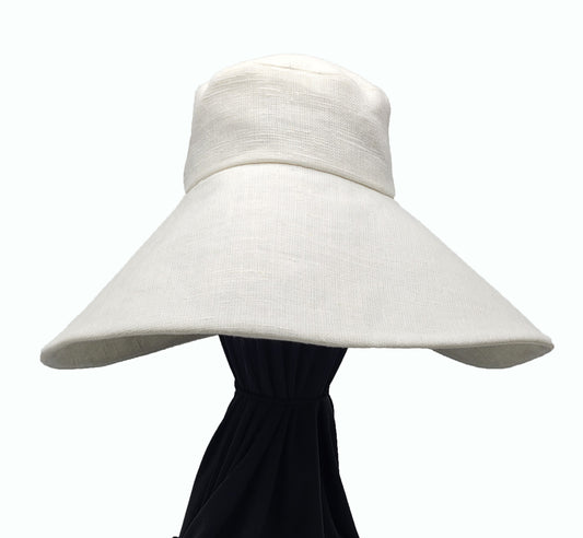 SWB2044 - LINEN SUPER WIDE BRIM HAT