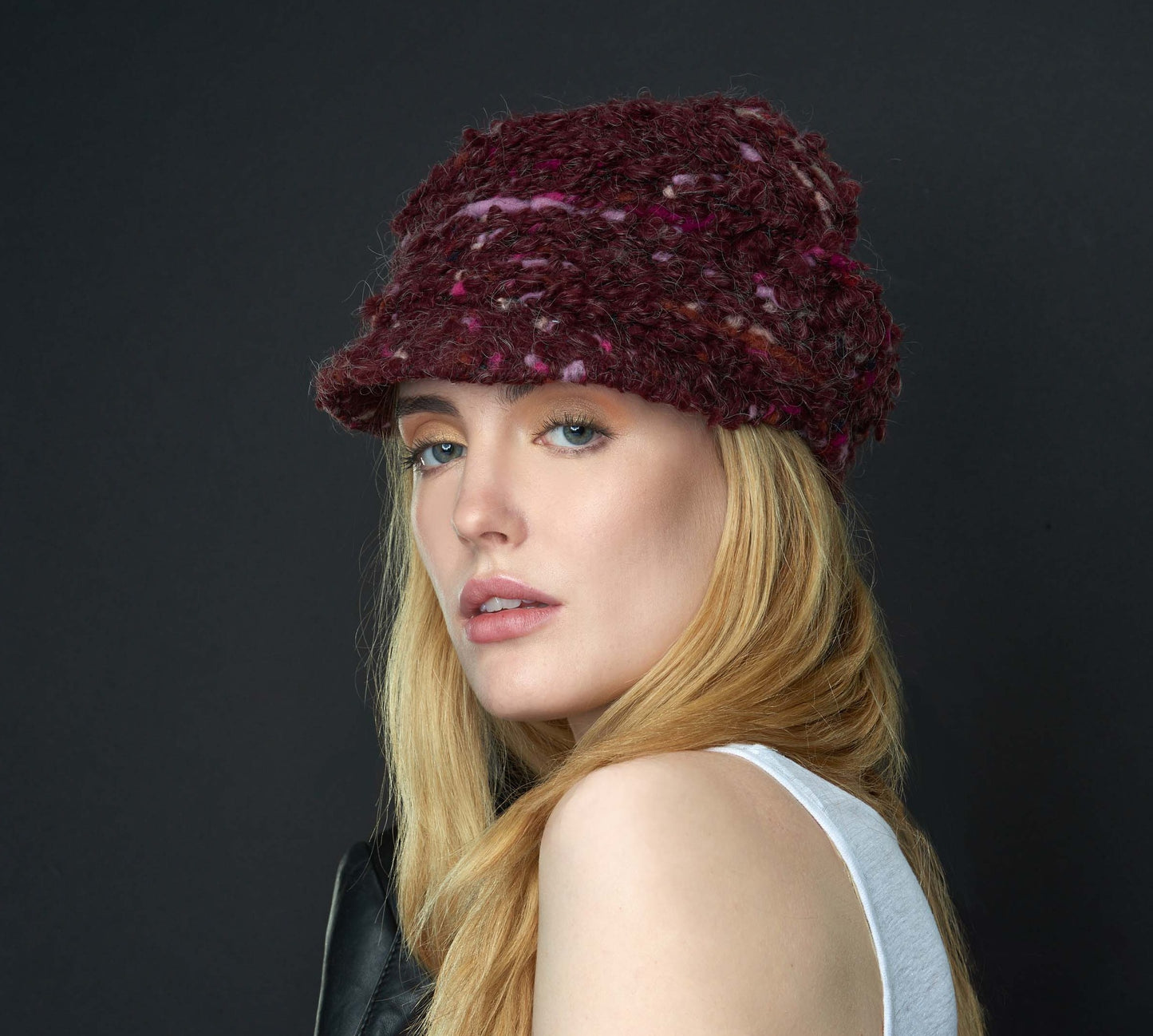 RTS - BERRY BOUCLE RACER CRUSH CAP