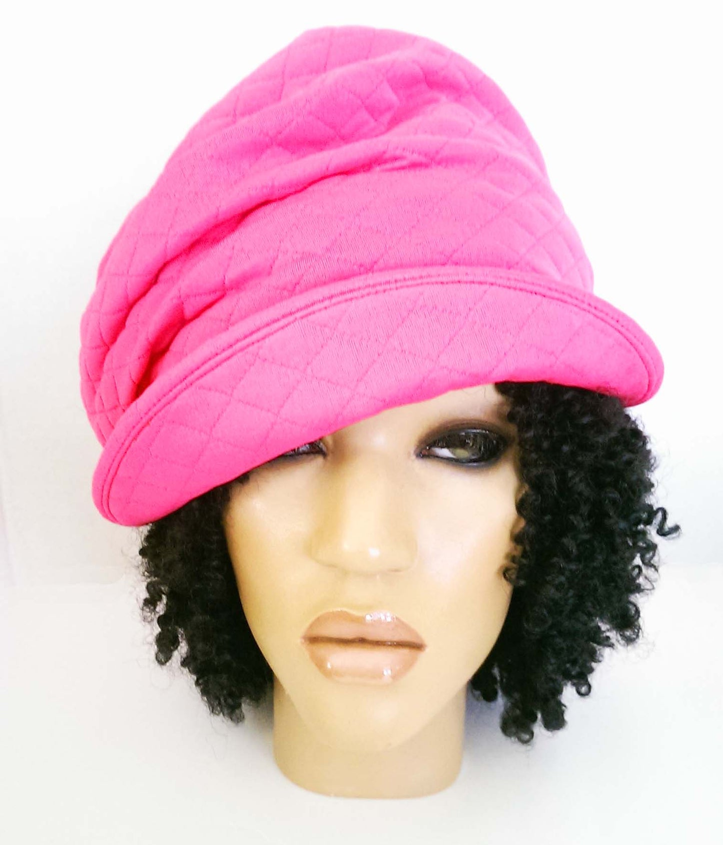RTS - PINK QUILTED CRUSH CAP