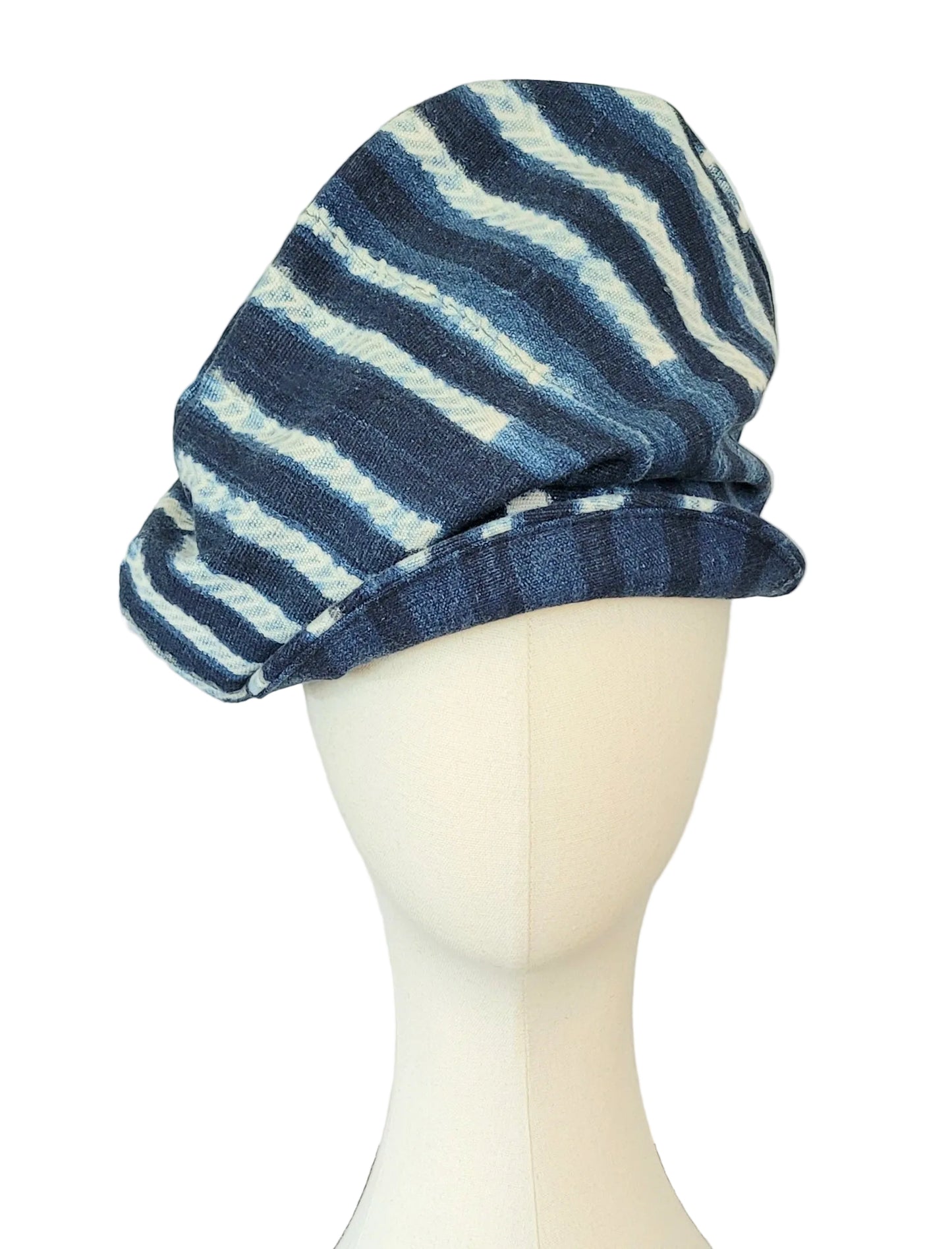RTS INDIGO MUDCLOTH CRUSH CAP 5 - 19