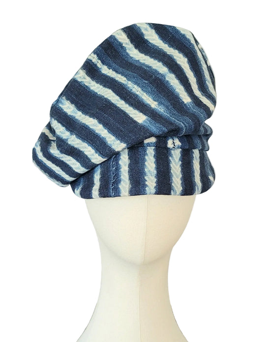 RTS INDIGO MUDCLOTH CRUSH CAP 5 - 19