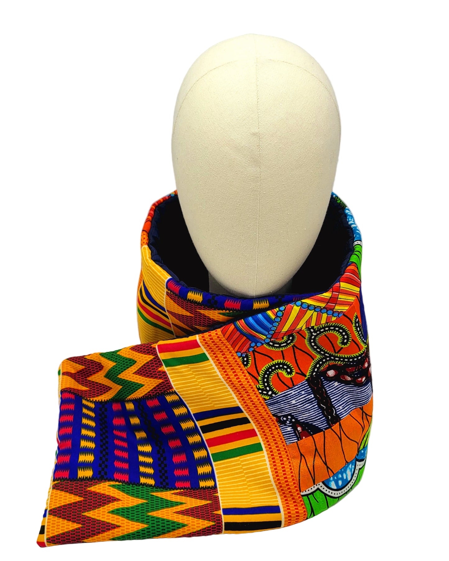 KENTE TIP PATCHWORK SCARF