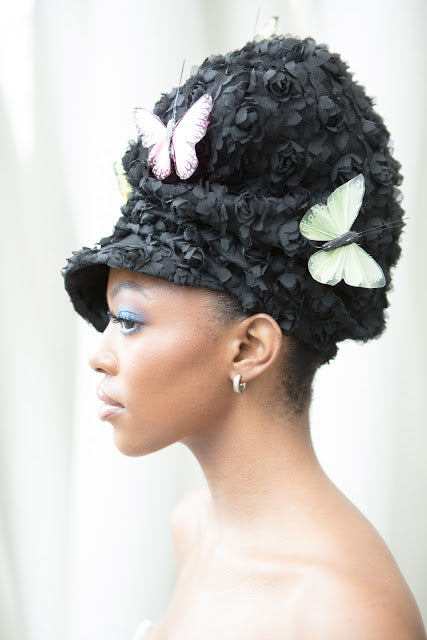SPECIALTY CRUSH HAT - BLACK BUTTERFLY