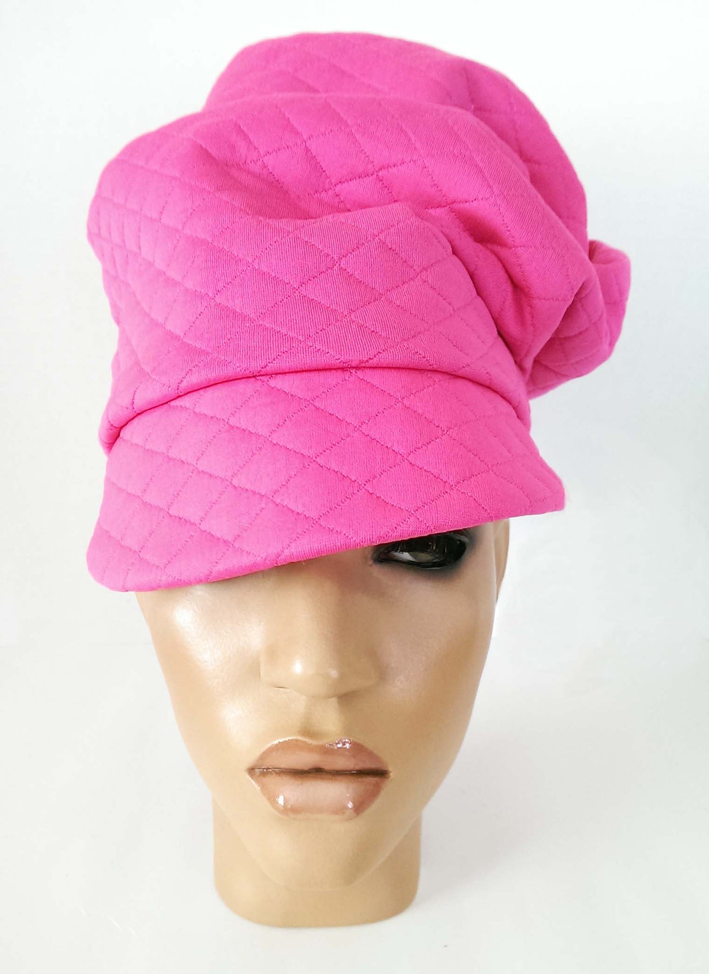 RTS - PINK QUILTED CRUSH CAP